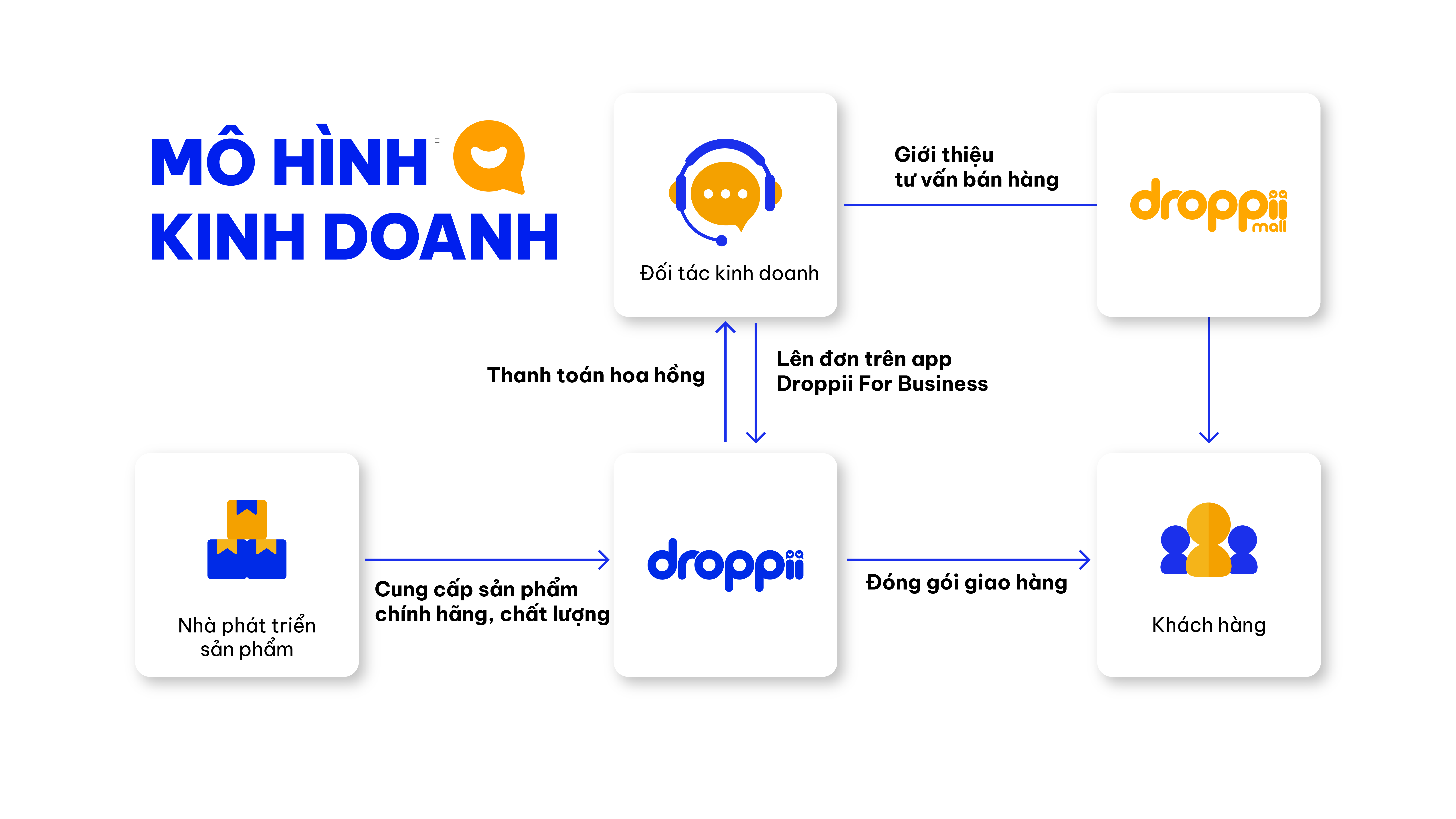 Mô hình kinh doanh Dropshipping Droppii
